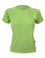 Dames Sportshirt CONA SPORTS Rainbow Tech Tee Appel Groen